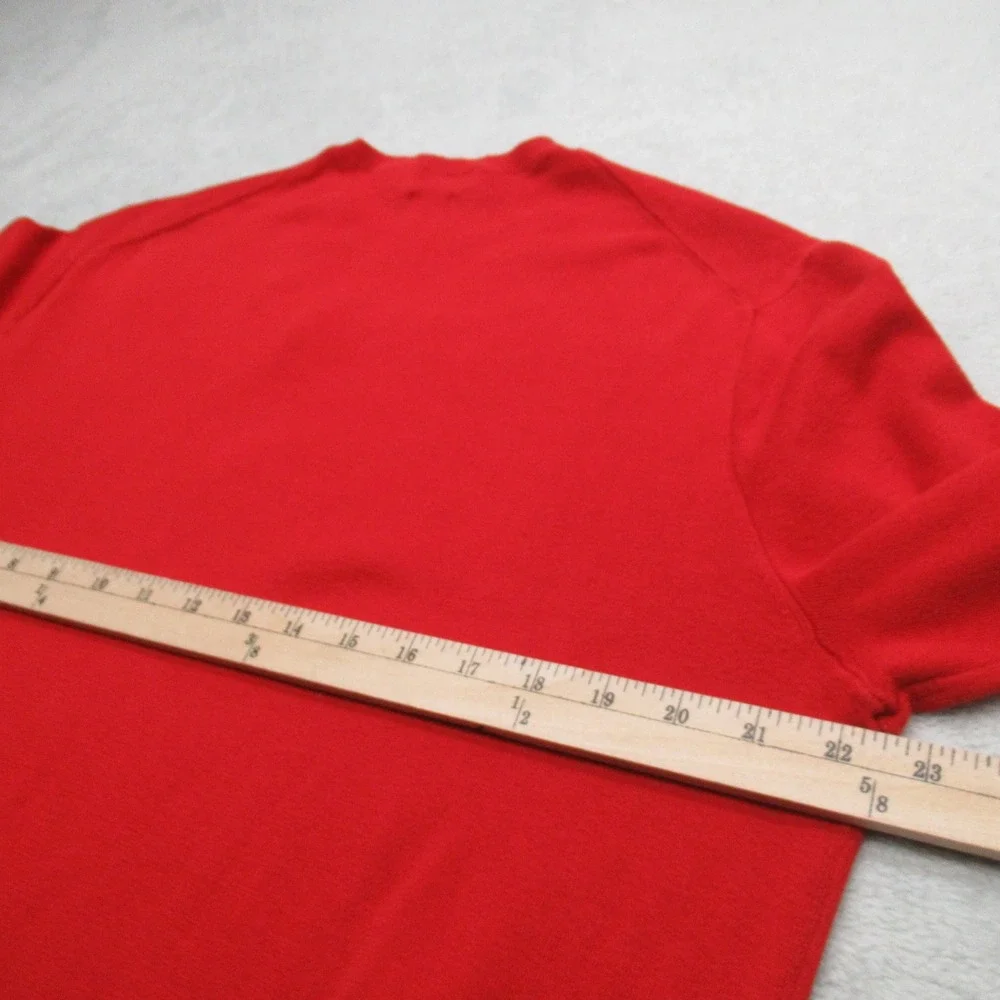 Polo Ralph Lauren Sweater Mens XL Red‎ Pima Cotton V-Neck Pullover Knit Golf